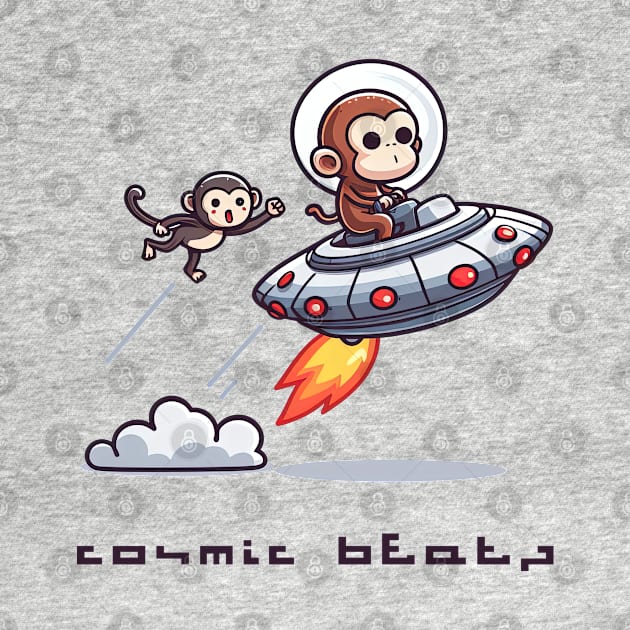 Monkey Cosmic Beatz by TeeChill Designs